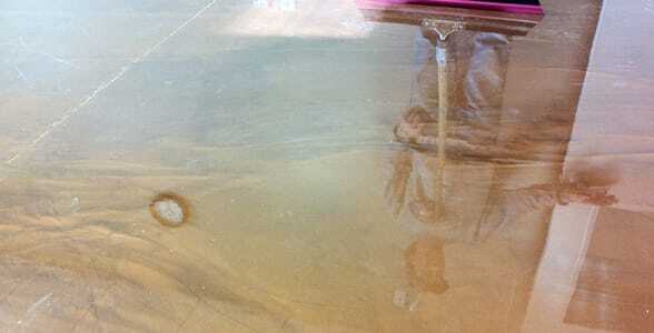 Garage Metallic Epoxy Floor