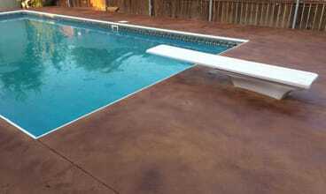 Stained Concrete Pool Deck Stained Concrete Pool Deck